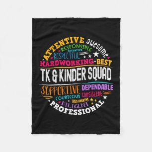 Manta Polar Tk Y Kinder Squad Transitorio De Niños Teac