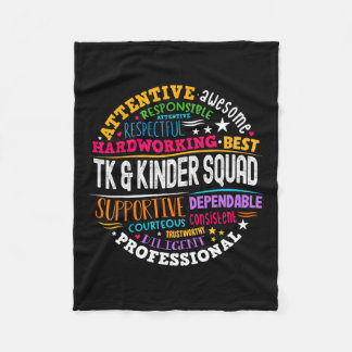Manta Polar Tk Y Kinder Squad Transitorio De Niños Teac
