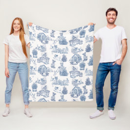 Manta Polar Toalla acogedora de Jack Russell con toile francés