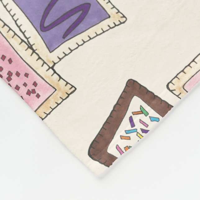 Manta Polar Toaster Pastry Desayuno de comida chatarra (Esquina)