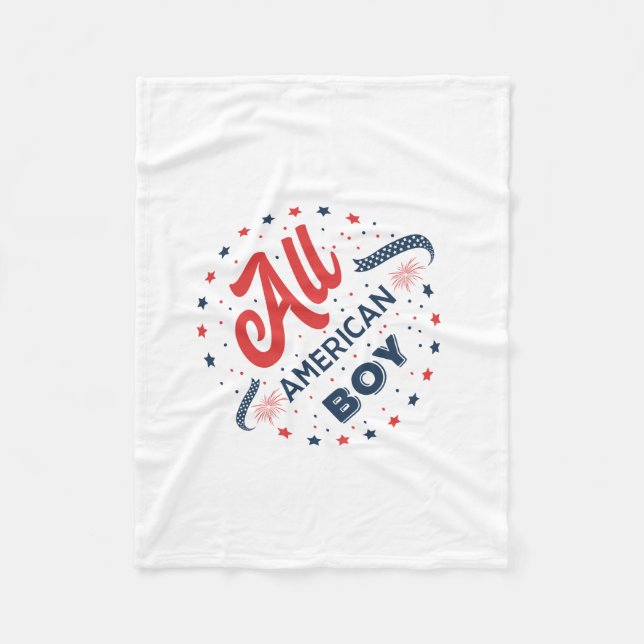 Manta Polar Toda la insignia de un niño estadounidense (Anverso)