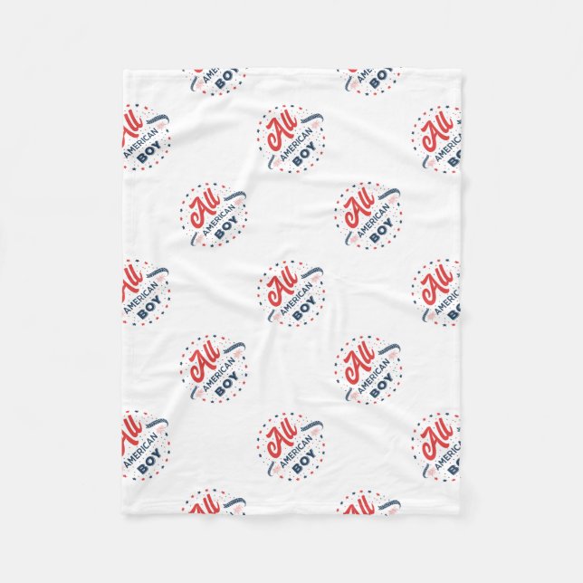 Manta Polar Toda la insignia de un niño estadounidense (Anverso)