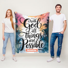 Manta Polar Todas las cosas son posibles cristianas