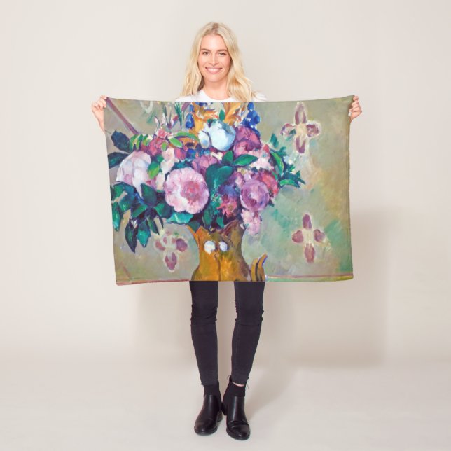 Manta Polar Todavía la vida con flores, Paul Cezanne (In situ)