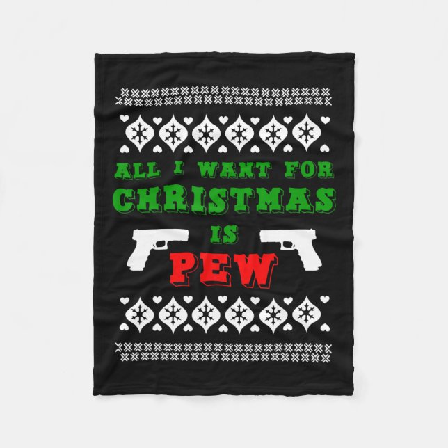 Manta Polar Todo Lo Que Quiero De Los Navidades Es Pew Para El (Anverso)