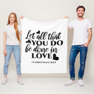 Manta Polar Todos hagamos el amor - 1 Cor 16:14