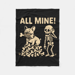 Manta Polar Todos Míos Huesos De Esqueleto De Perro De Hallowe