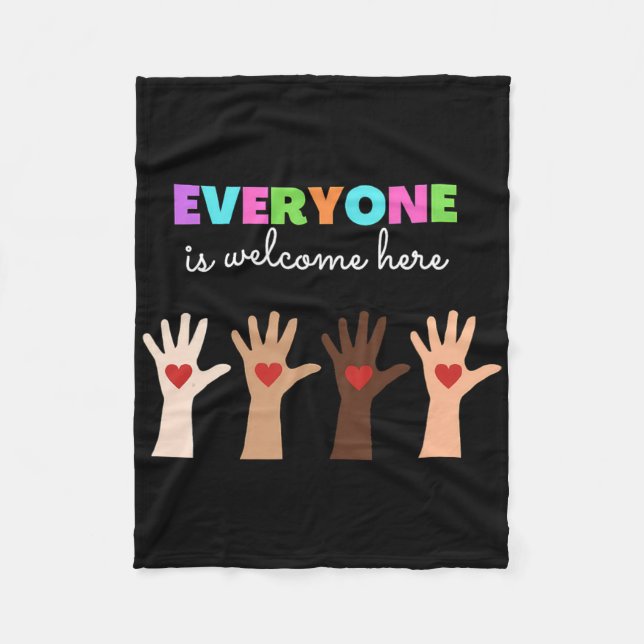 Manta Polar Todos Son Bienvenidos Aquí Profesor Idaho 72 (Anverso)