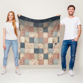Manta Polar Togeneridad Personalizada de Parche Vintage