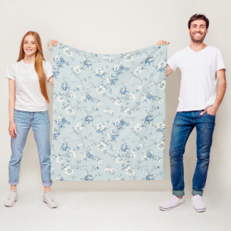 Manta Polar Toile De Jouy Peonías