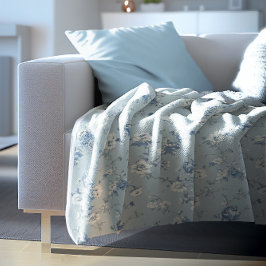 Manta Polar Toile De Jouy Peonies
