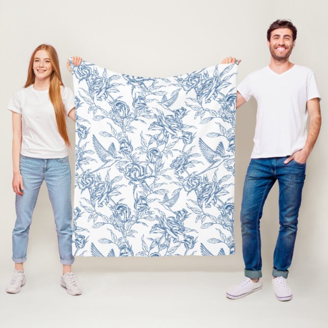 Manta Polar Toile Francés Azul (In situ)