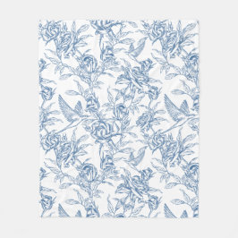 Manta Polar Toile Francés Azul