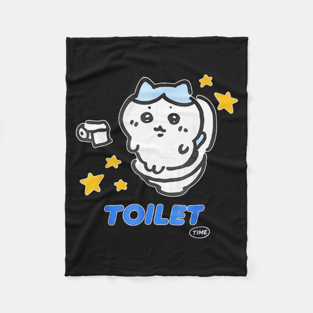 Manta Polar Toilet Time Chikawa Meme Tee  (Anverso)
