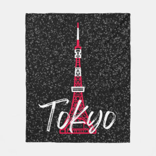 Manta Polar Tokyo Tower Sketch de Minato, Tokio, Japón