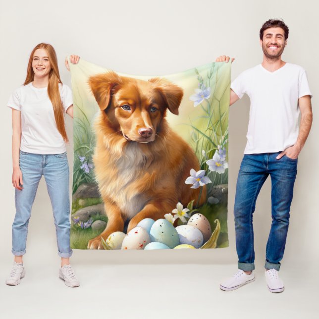 Manta Polar Toller de pato de Nueva Escocia con festividad de  (In situ)