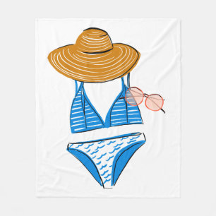Manta Polar Toma el sol - Blue Swimsuit 2