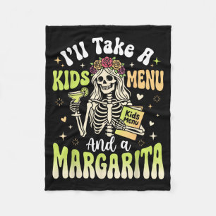 Manta Polar Tomaré un menú infantil y una margarita