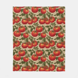 Manta Polar Tomates de Estilo Antiguo