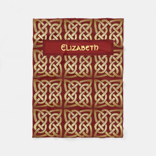 Manta Polar Tono de bronce nudo celta (Anverso)