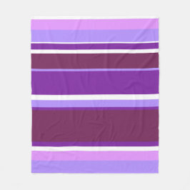 Manta Polar Tonos de rayas violetas
