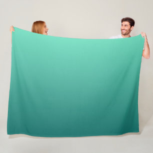 Manta Polar Tonos de turquesa Verde marino Azul Aguamarina 