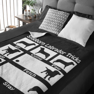 Manta Polar Tonto Labrador recuperador perro truco humor