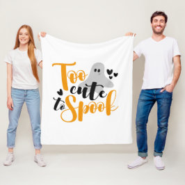Manta Polar Too Cute To Spook Ghost Halloween Funny Hoodie