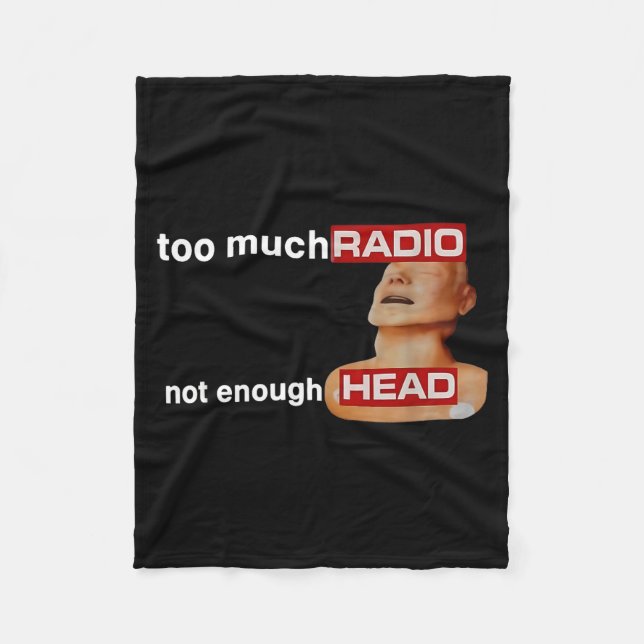 Manta Polar Too Much Radio Not Enough Head Funny 80's Radio He (Anverso)