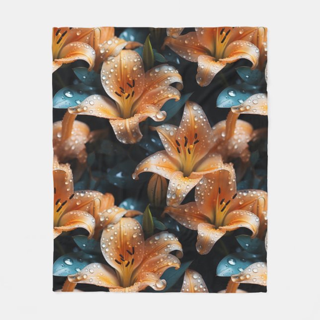 Manta Polar Topaz Lillies (Anverso)