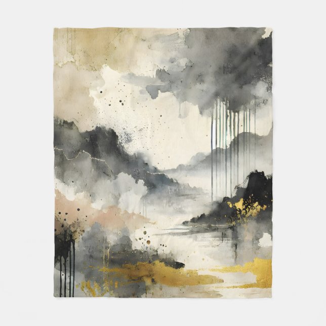 Manta Polar Tormenta dorada (Anverso)