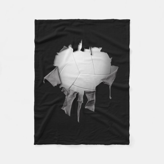 Manta Polar Torn Volleyball Darn Fleece Blanket (Anverso)