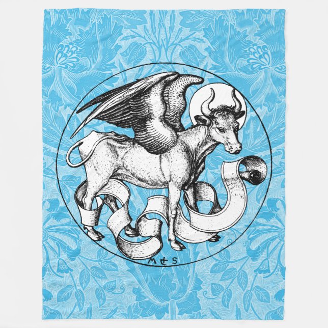 Manta Polar Toro alado del Emblema de San Lucas del siglo XV (Anverso)