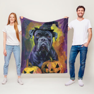 Manta Polar Toro Bullmastiff Espeluznante Halloween Bruja y Ca