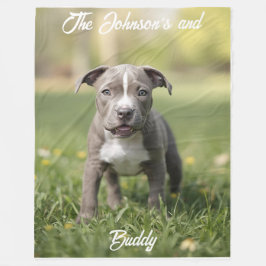 Manta Polar Toro de pozo de corte personalizado