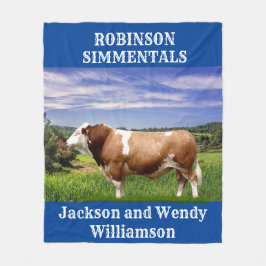 Manta Polar Toro Simmental en Pasto