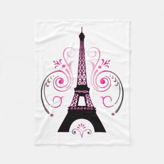 Manta Polar Torre Eiffel París Gradiente Diseño Swirl