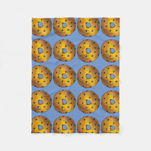 Manta Polar Torta de arándano de arándano Donut Doughnut Blue 