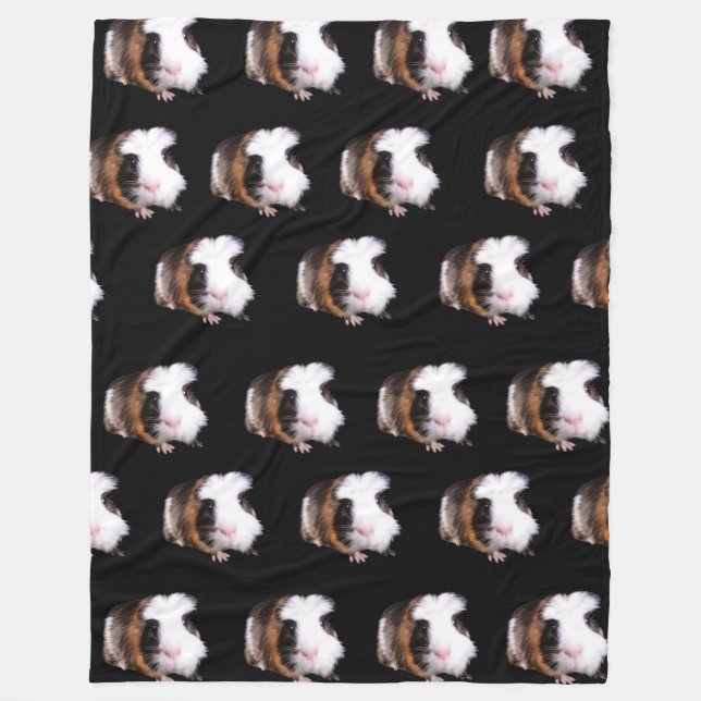 Manta Polar Tortoiseshell Guinea Cerdos Gran Fleece Blanket. (Anverso)