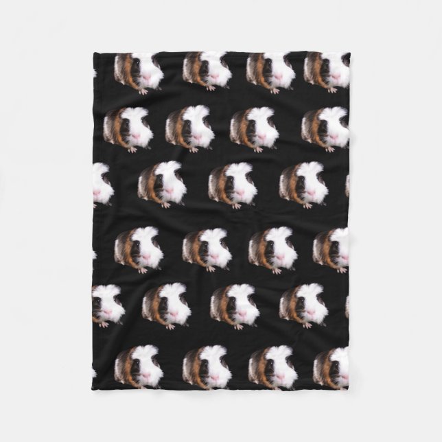 Manta Polar Tortoiseshell Guinea Cerdos Pequeña Fleece Blanket (Anverso)