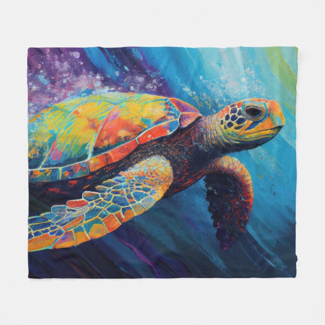 Manta Polar Tortuga acuática (Frente (Horizontal))