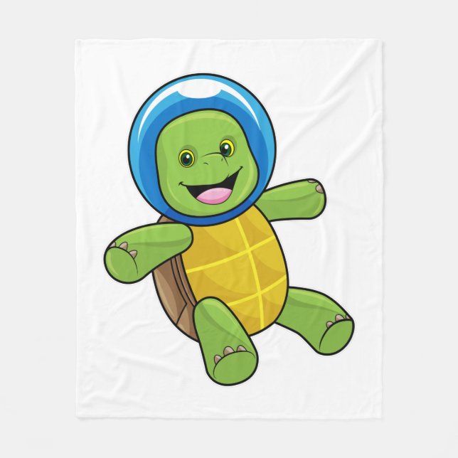 Manta Polar Tortuga como astronauta con bola de vidrio (Anverso)