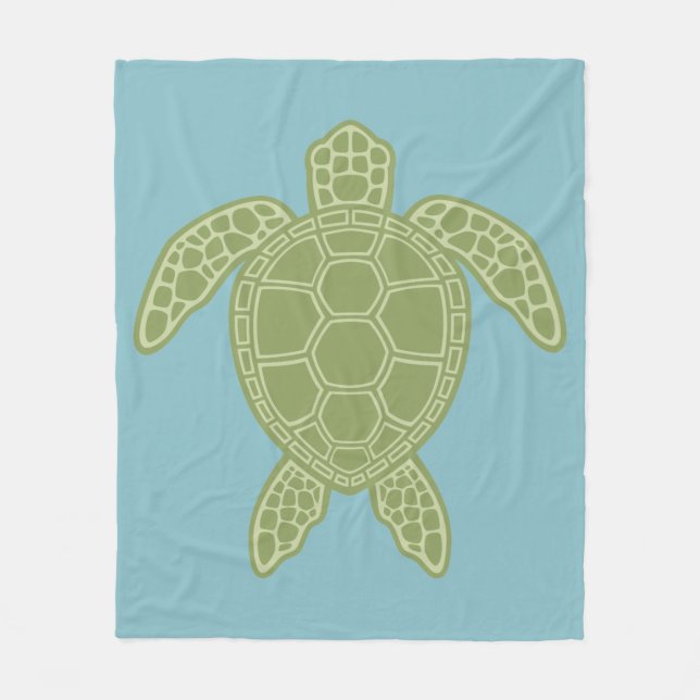 Manta Polar Tortuga de mar verde (Anverso)