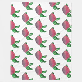 Manta Polar Tortuga marina Cute Purple Shell