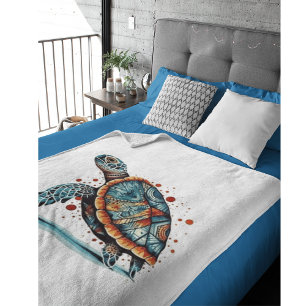 Manta Polar Tortuga marina índigo