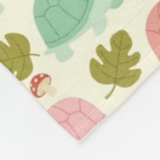 Manta Polar Tortuga Pastel Adorable Sin Costuras