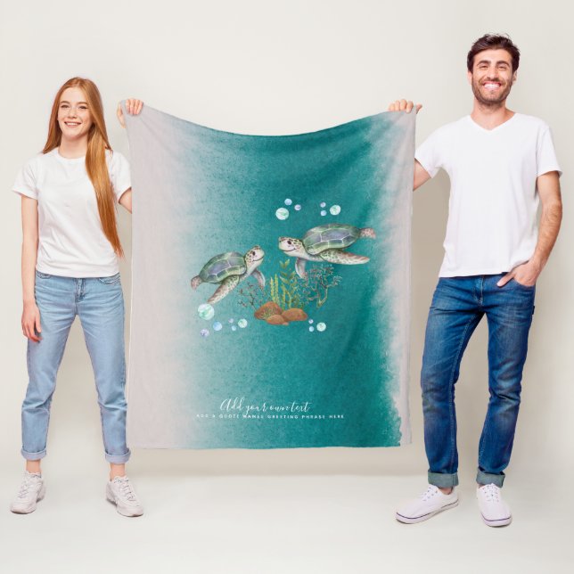 Manta Polar TORTUGAS DE MAR personalizadas (In situ)