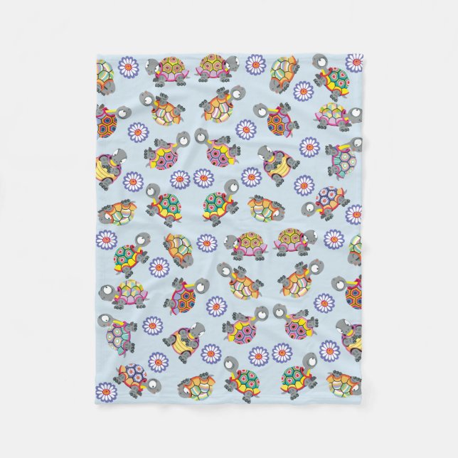 Manta Polar tortugas personalizados (Anverso)