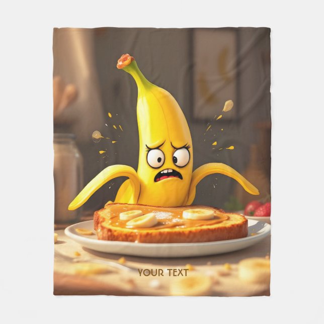 Manta Polar Tosta bananera de mantequilla bananera grata (Anverso)