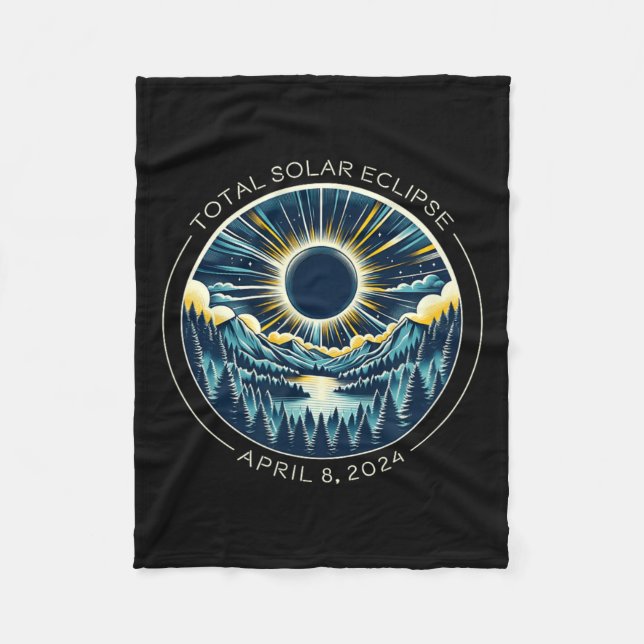 Manta Polar Total Eclipse Solar Artsy Total Sky De Abril (Anverso)